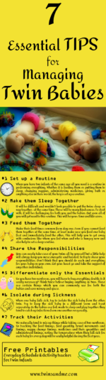 7 Essential Tips For Managing Twin Babies - Twins And Me