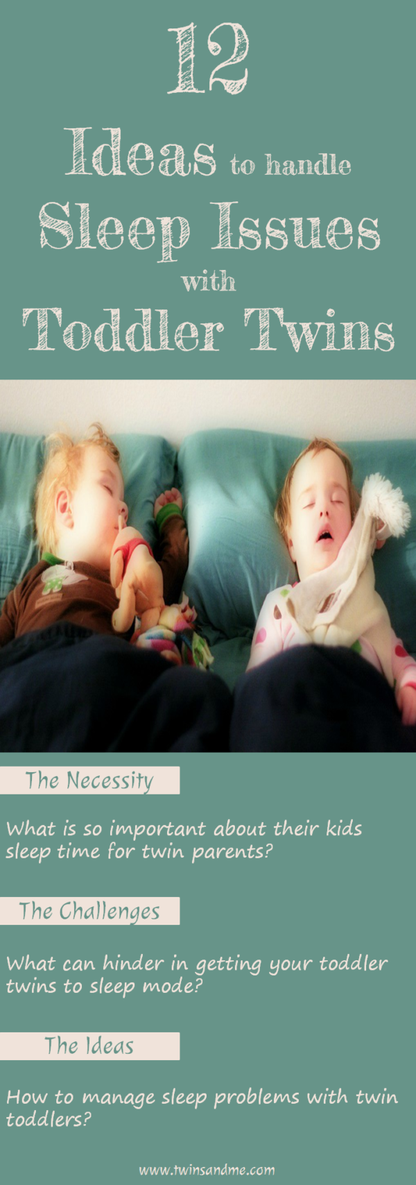 12 Ideas To Handle Sleep Issues With Toddler Twins - Twins And Me