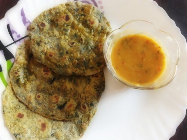 Methi Palak Coriander Paratha - a Classic Dish Packed With Nutritious ...